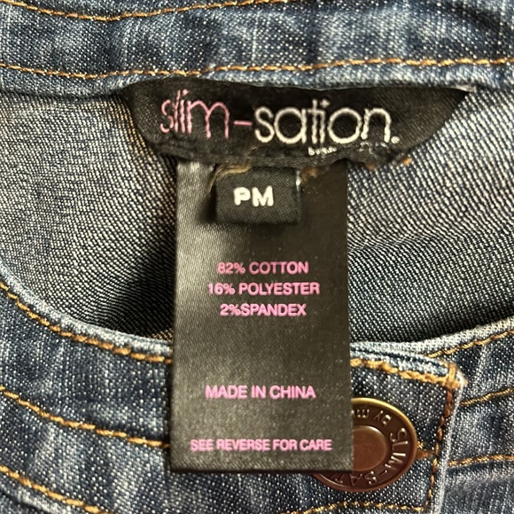 Slim-Sation By Multiples Denim Jacket Size PM - Picture 7 of 8